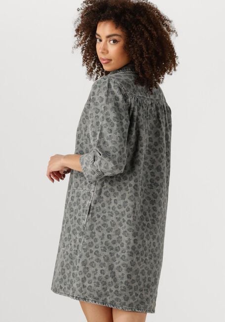 Grijze BY-BAR Midi jurk FLYNTH CHEETAH DRESS - large