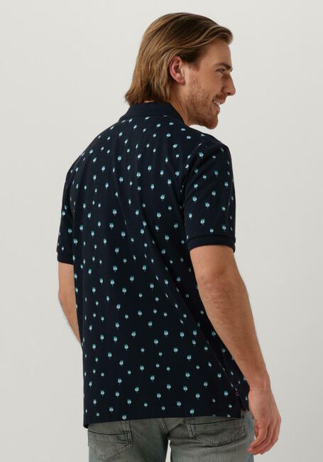 SCOTCH & SODA Polo MINI PALM PRINT POLO Bleu foncé - large