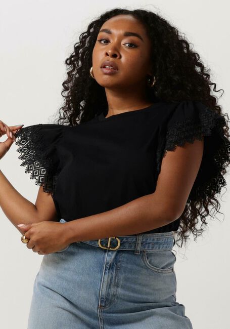 TWINSET MILANO T-shirt KNITTED BLOUSE en noir - large