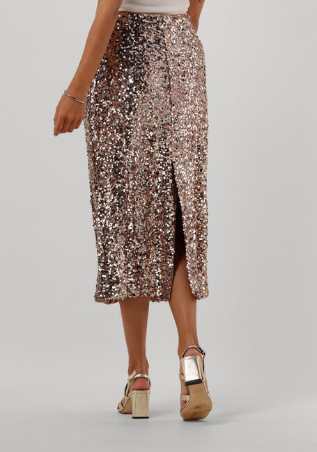 NEO NOIR Jupe midi BAIRA SEQUINS SKIRT en bronze - large