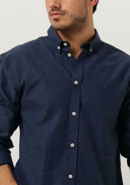 Blauwe ANERKJENDT Casual overhemd AKKONRAD MELANGE SHIRT - large