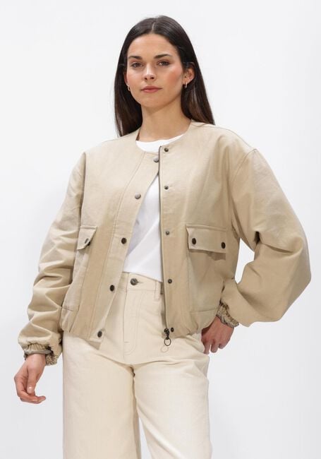 Beige BY-BAR Jassen MAGGIE CANVAS JACKET - large