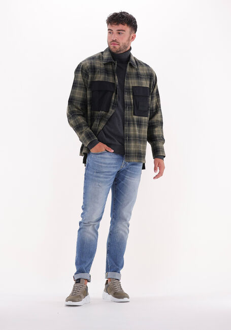 Groene CALVIN KLEIN Overshirt CONTRAST POCKET CHECK OVERSHIRT - large