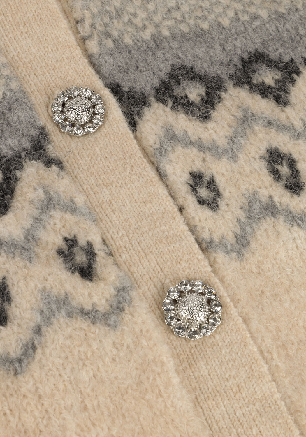 Ecru LOLLYS LAUNDRY Vest LAURA CARDIGAN - large