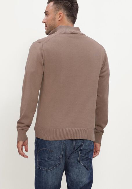 G-STAR RAW Pull CORE REFINED HALF ZIP KNIT en camel - large