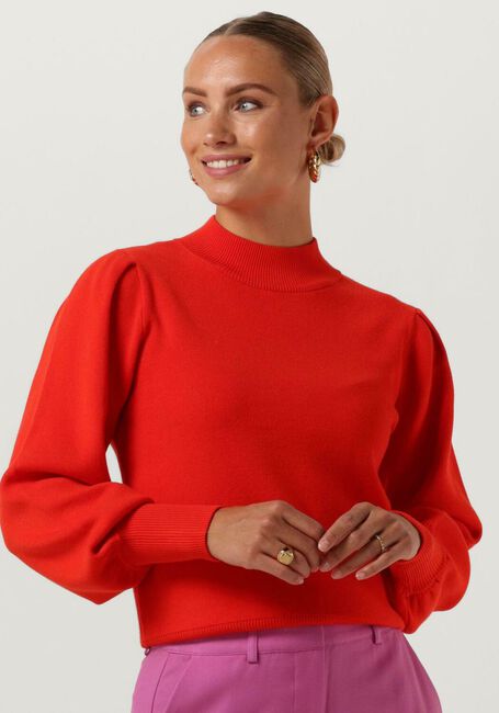 Rode Y.A.S. Trui YASFONNY LS KNIT PULLOVER - large