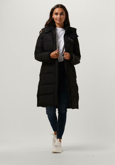 Zwarte CALVIN KLEIN Gewatteerde jas MONOLOGO NON DOWN LONG PUFFER - large