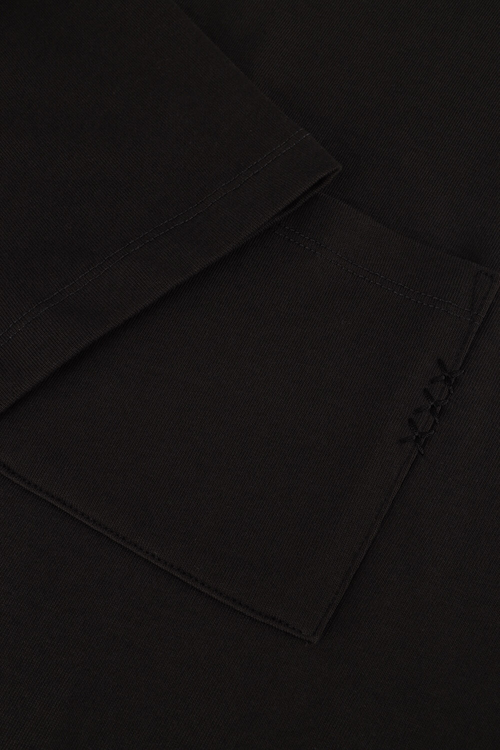 SCOTCH & SODA T-shirt 3 CROSSES LOOSE FIT POCKET T-SHIRT en noir - large