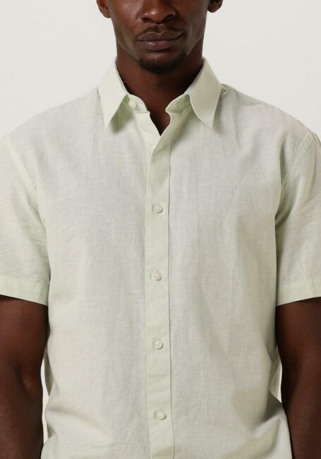 SELECTED HOMME Chemise décontracté SLHSLIMNEW-LINEN SHIRTS SS CLASSIC W en vert - large
