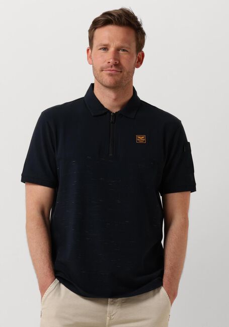 PME LEGEND Polo SHORT SLEEVE POLO CARGO INJECTED BLOCK en bleu - large