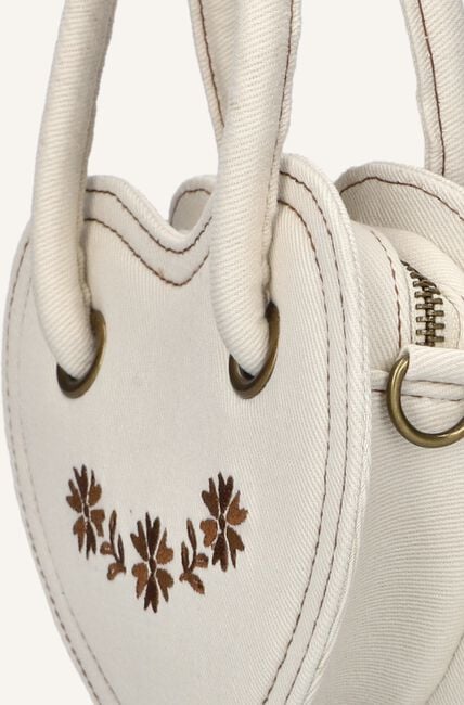 Beige RYLEE + CRU Schoudertas HEART PURSE NATURAL Beige RYLEE + CRU Schoudertas HEART PURSE NATURAL - large