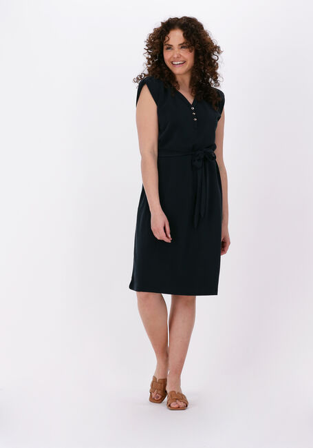 SUMMUM Robe midi DRESS WASHED MODAL PIQUE en noir - large