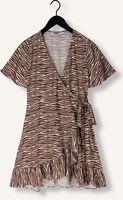 COLOURFUL REBEL Mini robe TELSI ZEBRA WRAP DRESS en marron COLOURFUL REBEL Mini robe TELSI ZEBRA WRAP DRESS en marron - medium