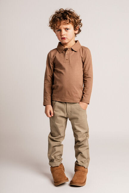 BAJE STUDIO Polo BROC en marron - large