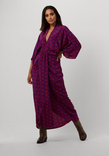 Paarse SISSEL EDELBO Maxi jurk JUNO LONG DRESS - large