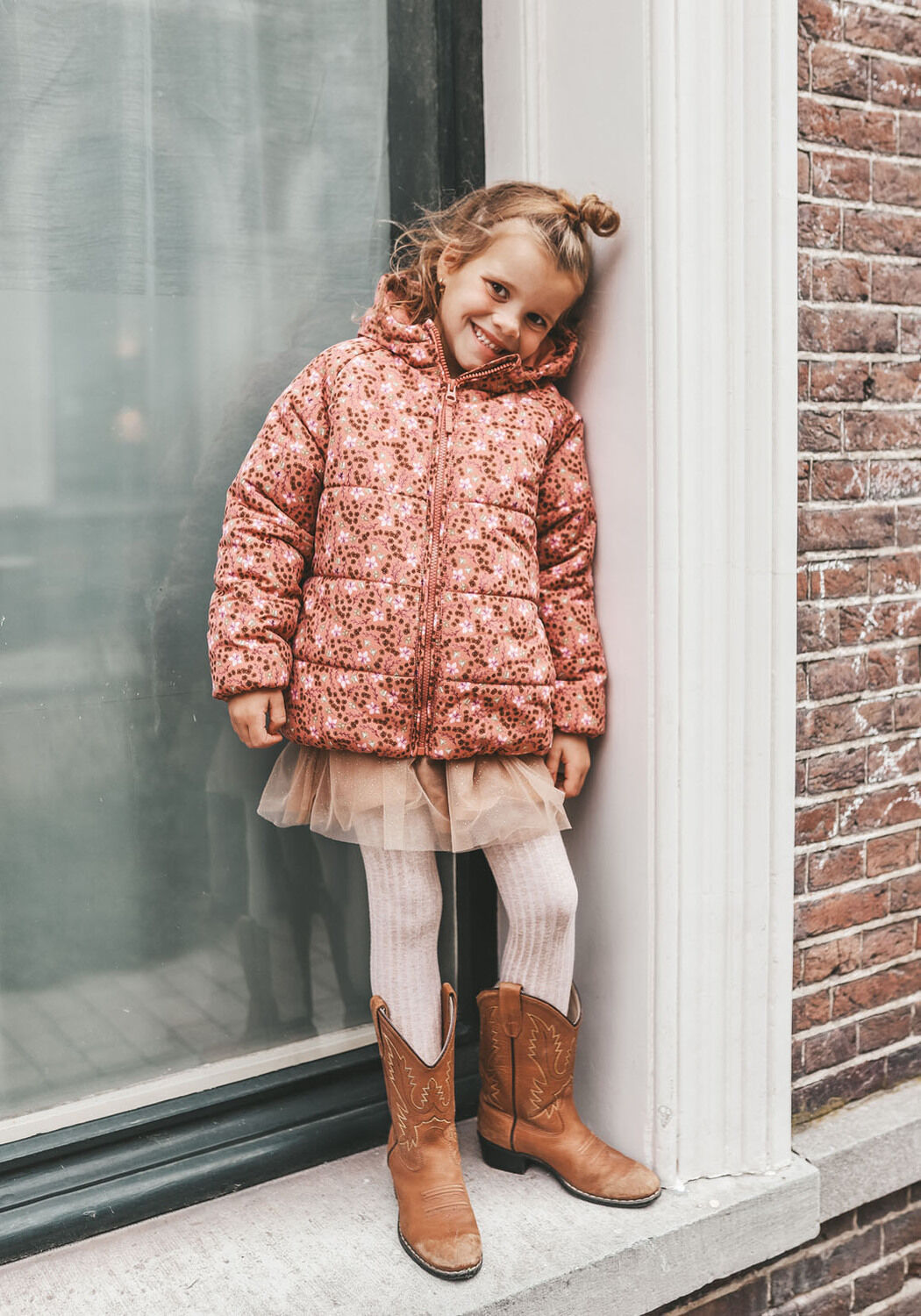 Roze YOUR WISHES Gewatteerde jas OVY PUFFER COAT - large