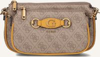 GUESS IZZY DOUBLE POUCH CROSSBODY Sac bandoulière en camel GUESS IZZY DOUBLE POUCH CROSSBODY Sac bandoulière en camel - medium