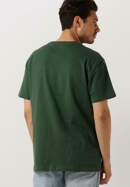 Donkergroene TOMMY JEANS T-shirt TJM CLSC TOMMY XS BADGE TEE - large