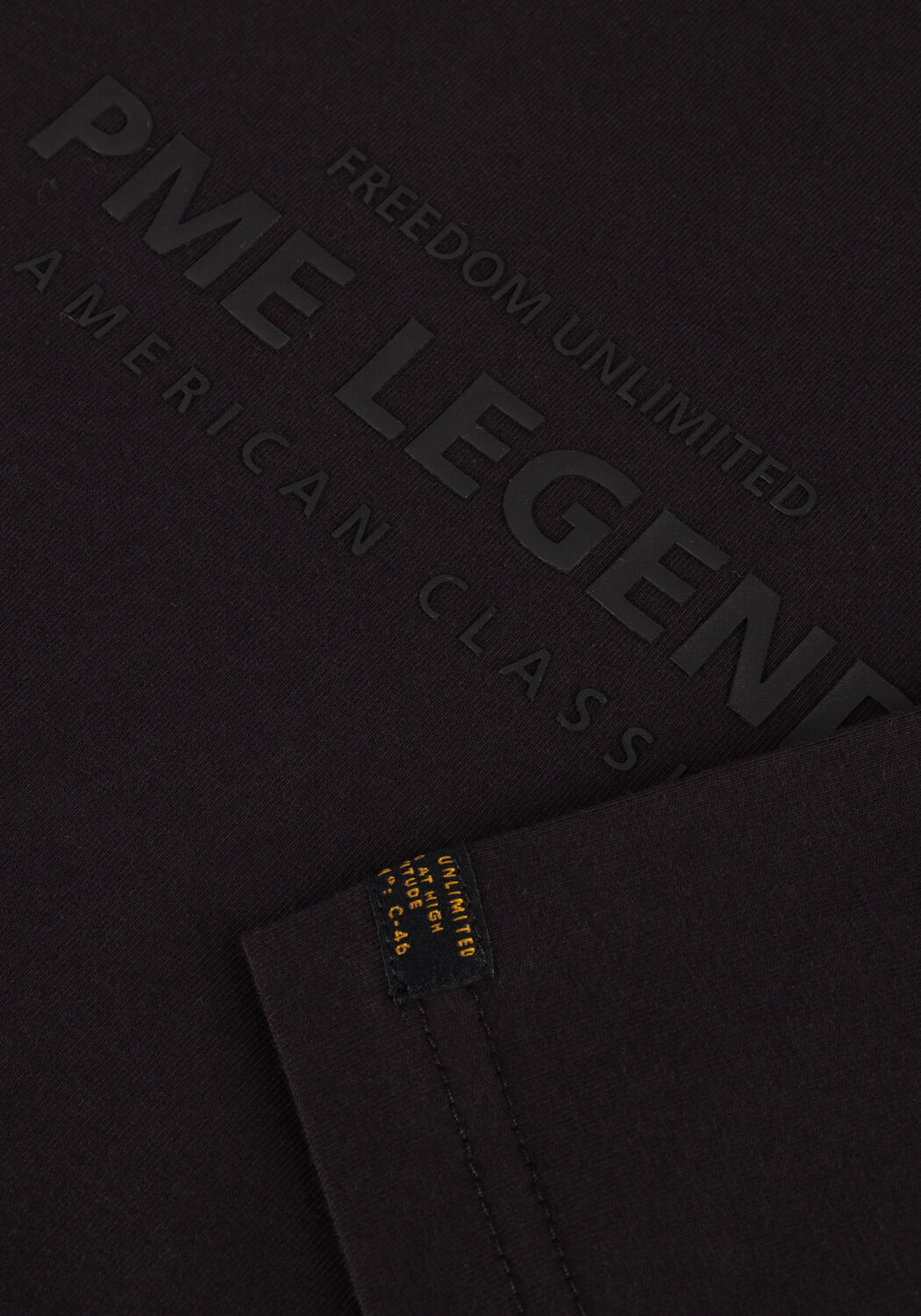 PME LEGEND T-shirt SHORT SLEEVE R-NECK COTTON ELASTANE JERSEY en noir - large