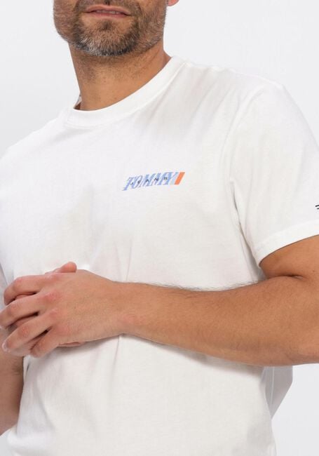 TOMMY JEANS T-shirt TJM REG VINTAGE LA BCK SS T EXT en blanc - large