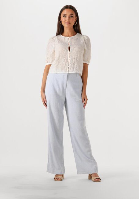 Lichtblauwe MSCH COPENHAGEN Pantalon MSCHPENNIE GINIA HW PANTS - large