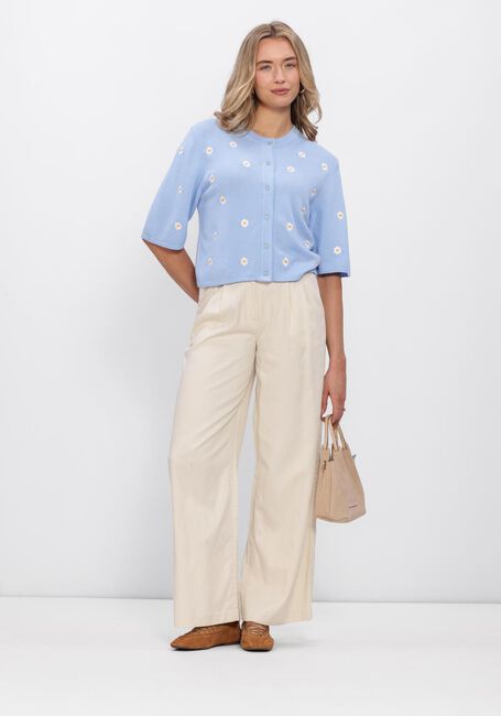 Lichtblauwe OBJECT Vest OBJTHESS 3/4 SLEEVE CARDIGAN - large