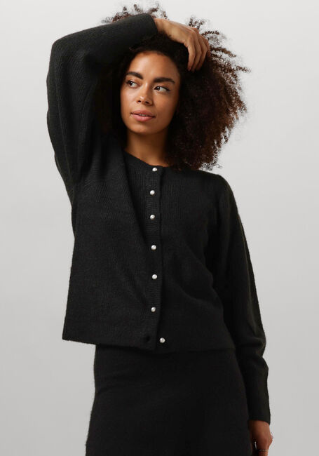 Zwarte NEO NOIR Vest NUNA KNIT CARDIGAN - large