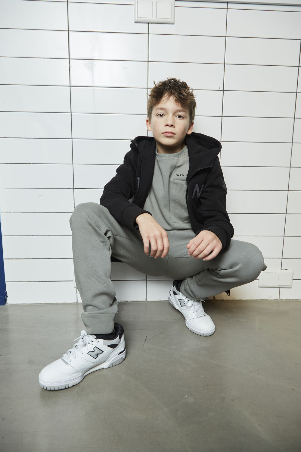 INDIAN BLUE JEANS Pantalon cargo CARGO JOG PANT FANCY TWILL en vert - large