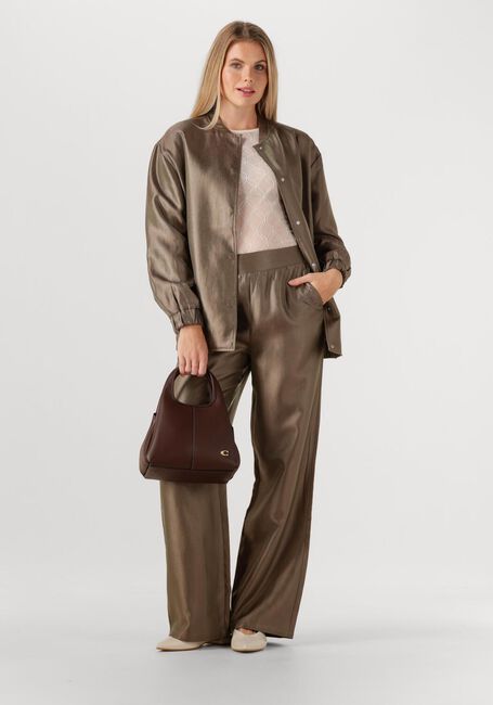 AIMEE THE LABEL Pantalon large SOLEIL en bronze - large