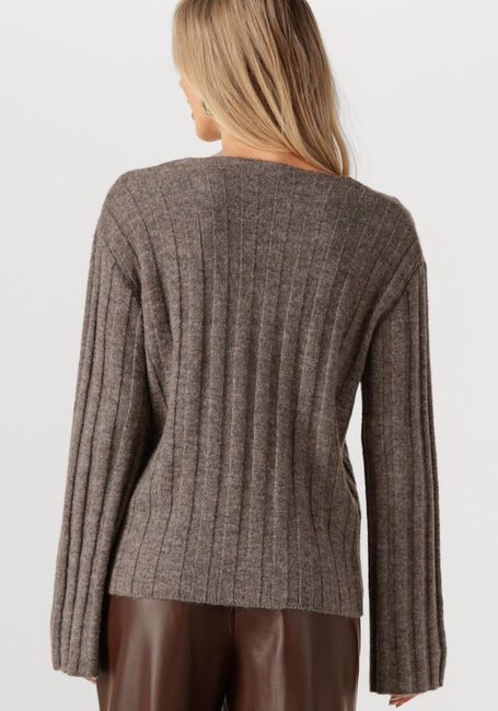 MODSTRÖM Pull TREEMD V-NECK en marron - large