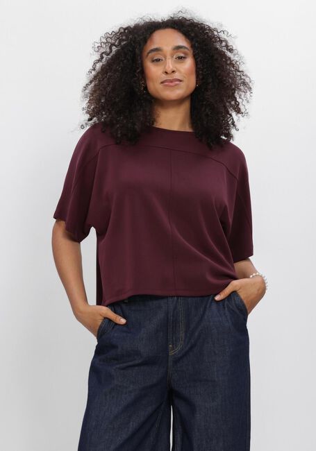 SUMMUM Haut BOXY TOP SOFT SCUBA Bordeaux - large