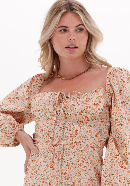 NA-KD Robe midi CUPS DETAIL COTTON LS MIDI DRESS en multicolore - large