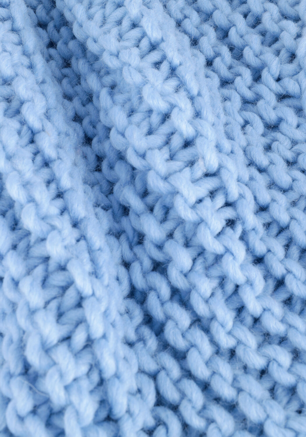 Lichtblauwe NOTRE-V Gilet KNIT GILET - large