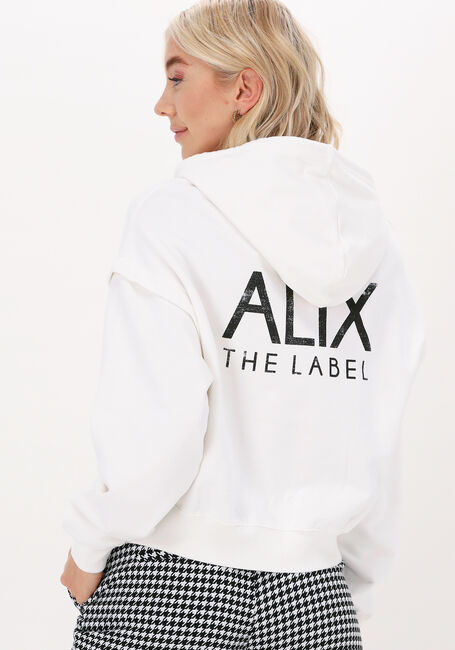 ALIX THE LABEL Pull LADIES KNITTED ALIX HOODIE Blanc - large