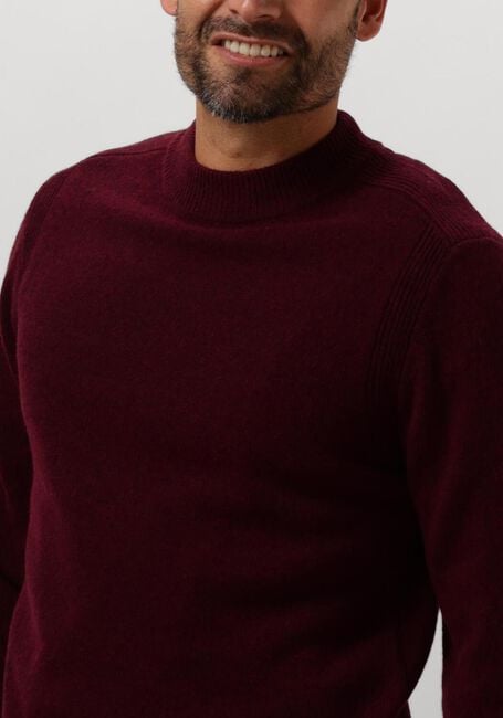 ANERKJENDT Pull AKRICO LAMBSWOOL KNIT en rouge - large
