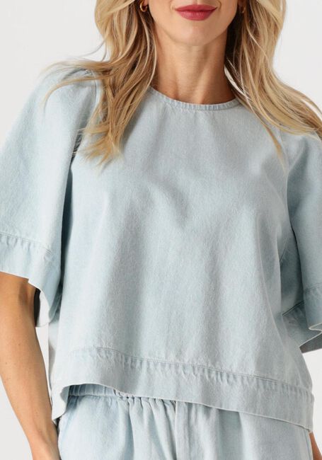 BY-BAR OLIVIA BLEECHED DENIM BLOUSE Blouses Bleu clair - large
