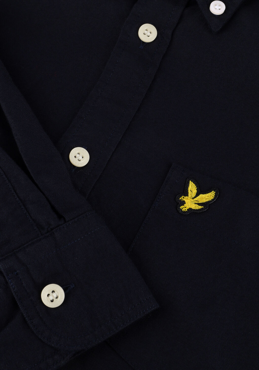 Donkerblauwe LYLE & SCOTT Casual overhemd PLAIN OXFORD SHIRT - large