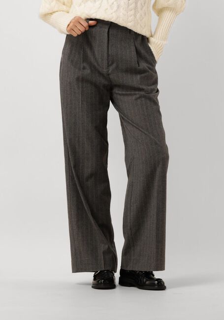 SECOND FEMALE Pantalon HOLLANDA TROUSERS Gris foncé - large