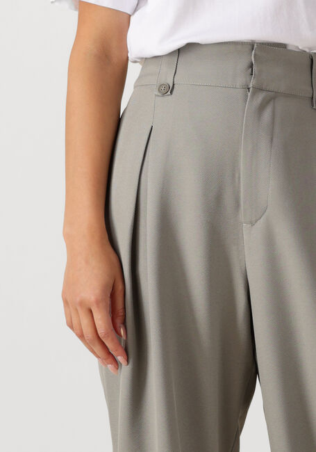 Lichtgrijze MY ESSENTIAL WARDROBE Wijde broek DISAMW HIGH WIDE PANT - large