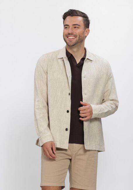 Beige PROFUOMO  OVERSHIRT RAW - large