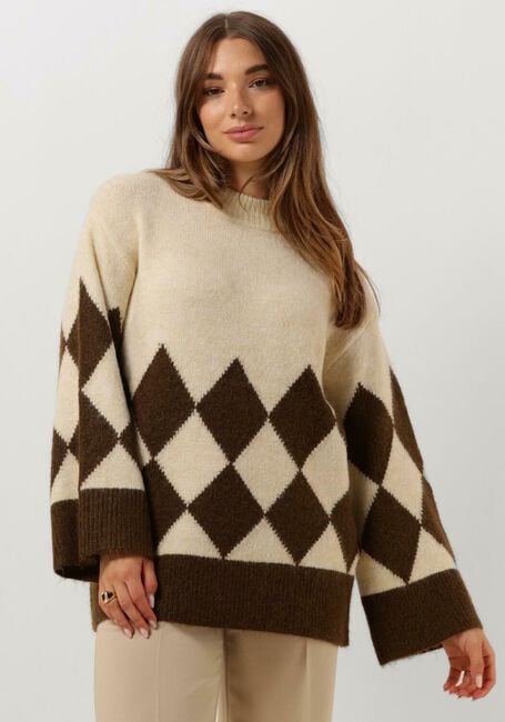 OBJECT Pull OBJPERLA GEROMIA KNIT PULLOVER Sable - large