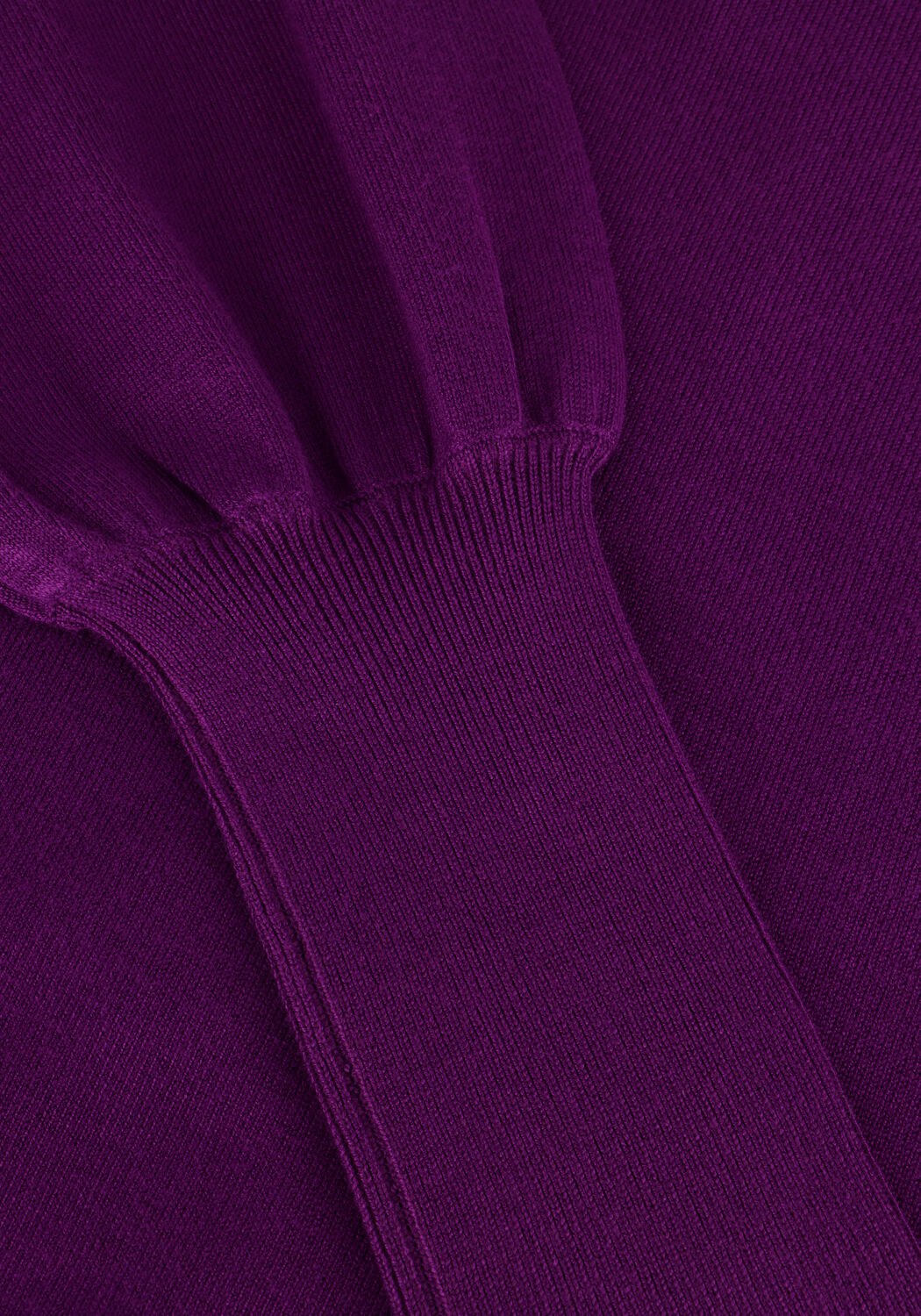 NOTRE-V Col roul&eacute; BASIC KNIT BLOUSE en violet - large