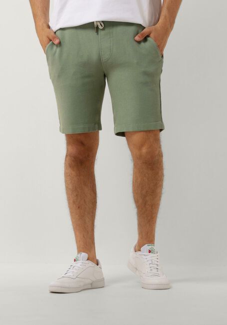 CAST IRON Pantalon courte CHINO SHORTS WAFFLE STRUCTURE en vert - large
