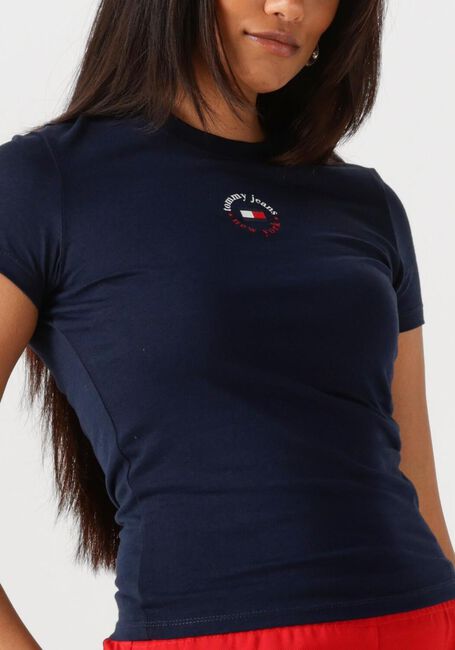 TOMMY JEANS T-shirt TJW SLIM ESSENTIAL LOGO 2 TEE Bleu foncé - large