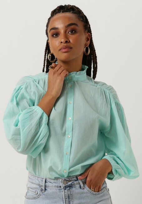 Lichtblauwe ANTIK BATIK  ANNA BLOUSE - large