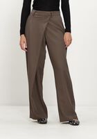 NEO NOIR Pantalon CALINA STRUCTURE WRAP PANTS en taupe