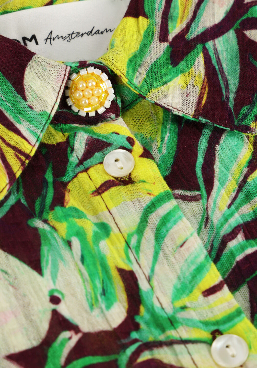 POM AMSTERDAM LEMON TREE BLOUSE Blouses en jaune - large