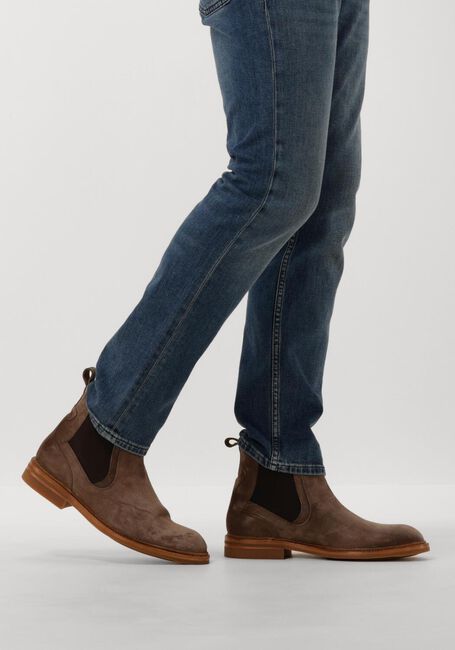 FLORIS VAN BOMMEL Bottines chelsea SFM-60044 en taupe - large