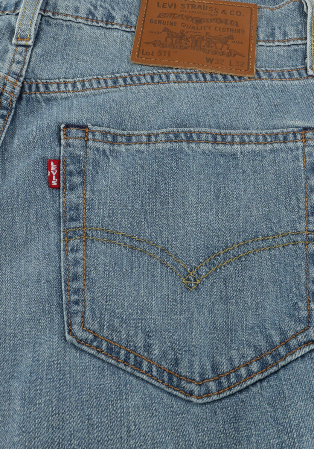 Lichtblauwe LEVI'S Slim fit jeans 511 SLIM - large