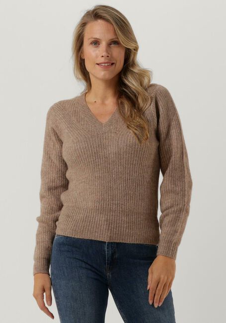 Taupe MINUS Trui NEPHELE KNIT PULLOVER - large